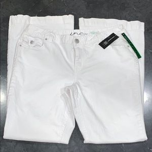 INC White Flare Leg